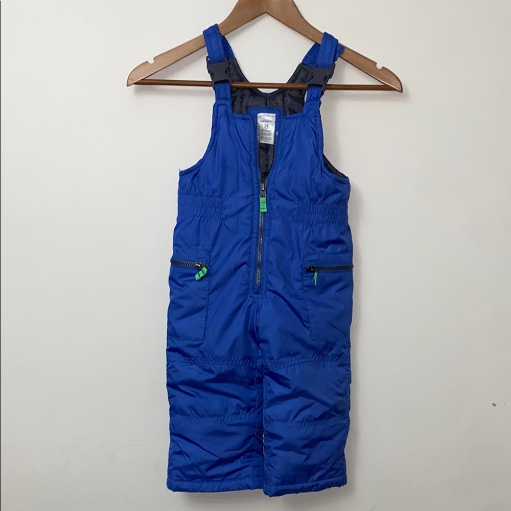 Carter's 2T Blue Snow Pants with Adjustable Straps